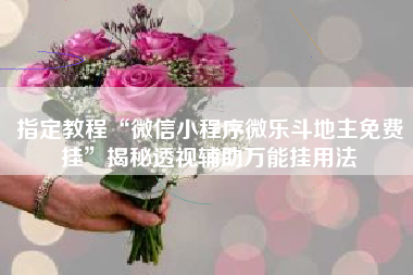 指定教程“微信小程序微乐斗地主免费挂	”揭秘透视辅助万能挂用法