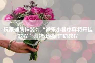 玩家辅助神器：“微乐小程序麻将开挂教程”开挂(透视)辅助教程