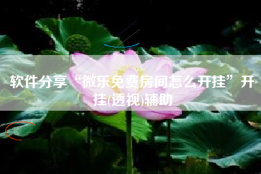 软件分享“微乐免费房间怎么开挂	”开挂(透视)辅助