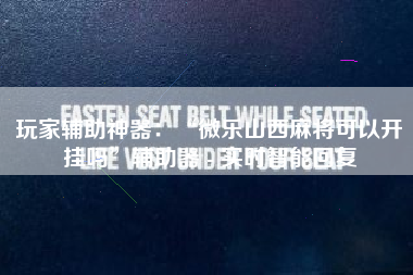 玩家辅助神器：“微乐山西麻将可以开挂吗”辅助器 - 实时智能回复