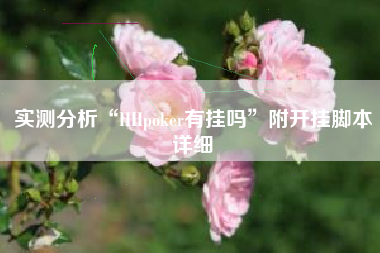 实测分析“HHpoker有挂吗”附开挂脚本详细