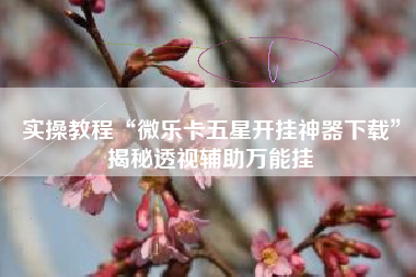 实操教程“微乐卡五星开挂神器下载	”揭秘透视辅助万能挂