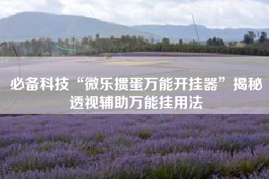 必备科技“微乐掼蛋万能开挂器	”揭秘透视辅助万能挂用法