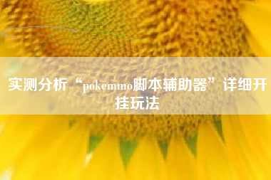 实测分析“pokemmo脚本辅助器”详细开挂玩法