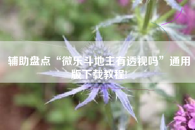 辅助盘点“微乐斗地主有透视吗”通用版下载教程!