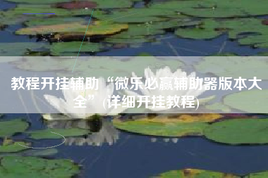 教程开挂辅助“微乐必赢辅助器版本大全”(详细开挂教程)