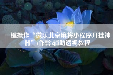 一键操作“微乐北京麻将小程序开挂神器	”(作弊)辅助透视教程