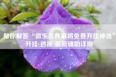 帮你解答“微乐吉林麻将免费开挂神器”开挂(透视)最新辅助详细