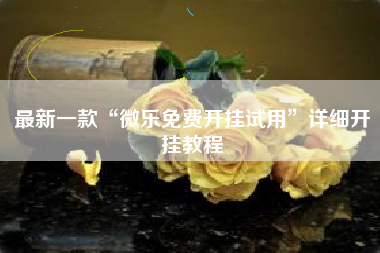 最新一款“微乐免费开挂试用	”详细开挂教程