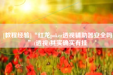 [教程经验]“红龙poker透视辅助器安全吗”(透视)其实确实有挂