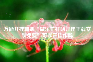 万能开挂辅助“微乐三打哈开挂下载安装免费”可以开挂作弊