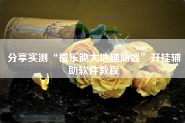 分享实测“微乐锄大地辅助器	”开挂辅助软件教程