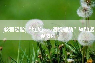 [教程经验]“红龙poker透视辅助”辅助透视教程