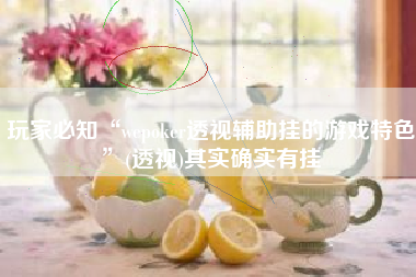 玩家必知“wepoker透视辅助挂的游戏特色	”(透视)其实确实有挂
