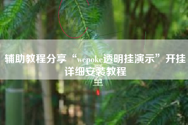 辅助教程分享“wepoke透明挂演示”开挂详细安装教程