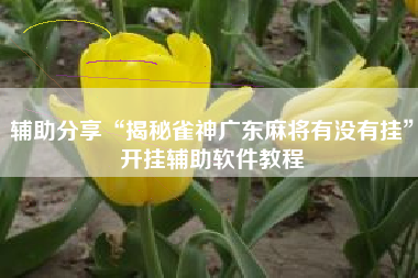 辅助分享“揭秘雀神广东麻将有没有挂	”开挂辅助软件教程