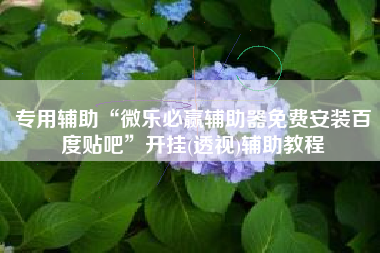 专用辅助“微乐必赢辅助器免费安装百度贴吧	”开挂(透视)辅助教程