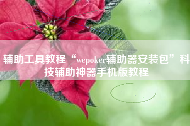辅助工具教程“wepoker辅助器安装包”科技辅助神器手机版教程