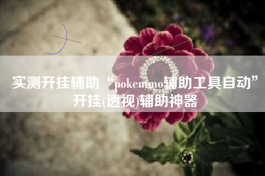 实测开挂辅助“pokemmo辅助工具自动	”开挂(透视)辅助神器
