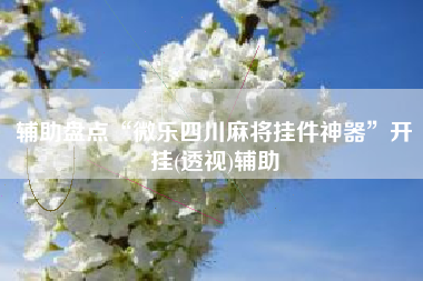 辅助盘点“微乐四川麻将挂件神器”开挂(透视)辅助