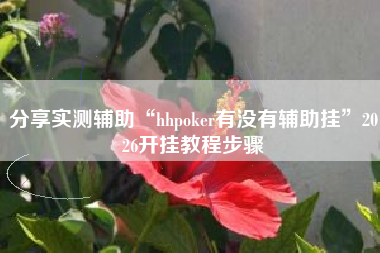 分享实测辅助“hhpoker有没有辅助挂	”2026开挂教程步骤