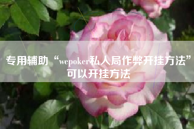 专用辅助“wepoker私人局作弊开挂方法”可以开挂方法