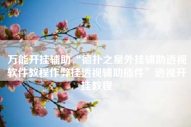 万能开挂辅助“德扑之星外挂辅助透视软件教程作弊挂透视辅助插件”透视开挂教程