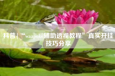 科普|“waapoke辅助透视教程	”真实开挂技巧分享