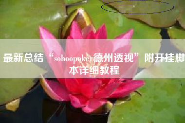最新总结“sohoopoker德州透视	”附开挂脚本详细教程