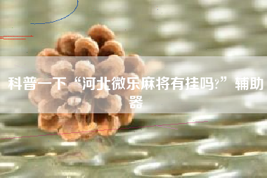 科普一下“河北微乐麻将有挂吗?	”辅助器