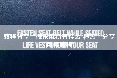 教程分享“微乐麻将有挂么 神器”分享用挂教程