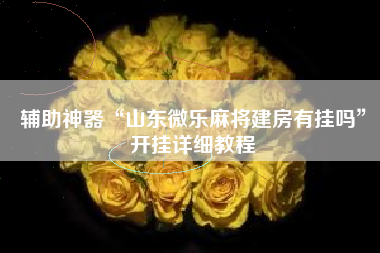 辅助神器“山东微乐麻将建房有挂吗”开挂详细教程