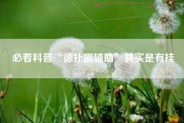 必看科普“德扑圈辅助”其实是有挂