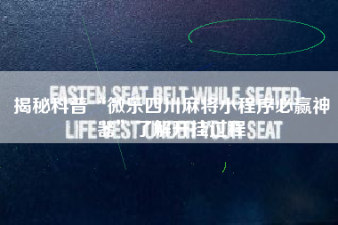 揭秘科普“微乐四川麻将小程序必赢神器”了解开挂过程