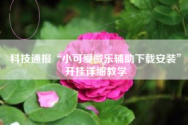 科技通报“小可爱微乐辅助下载安装”开挂详细教学