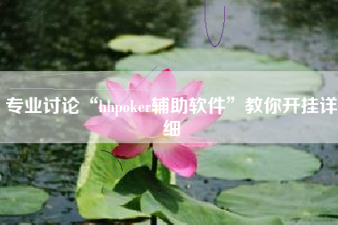 专业讨论“hhpoker辅助软件	”教你开挂详细
