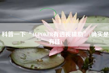 科普一下“AGPOKER有透视辅助	”(确实是有挂)