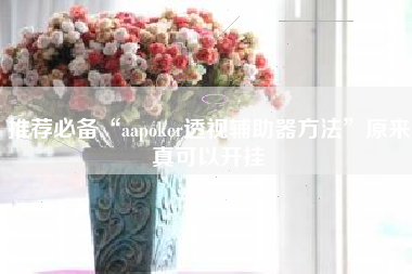 推荐必备“aapoker透视辅助器方法	”原来真可以开挂