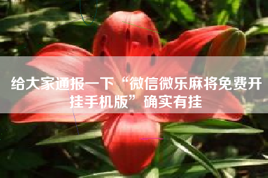 给大家通报一下“微信微乐麻将免费开挂手机版	”确实有挂