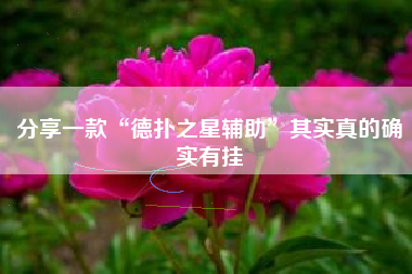 分享一款“德扑之星辅助	”其实真的确实有挂