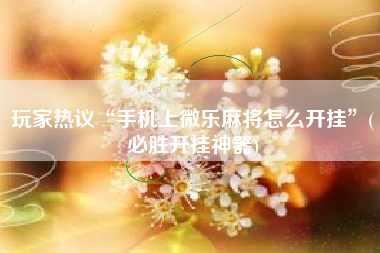 玩家热议“手机上微乐麻将怎么开挂”(必胜开挂神器)