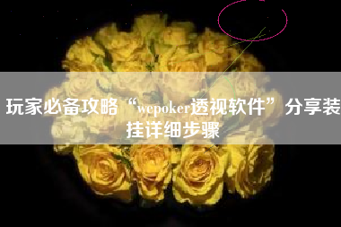 玩家必备攻略“wepoker透视软件”分享装挂详细步骤