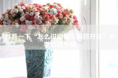 科普一下“怎么识别微乐麻将开挂”分享装挂步骤