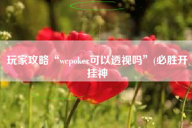 玩家攻略“wepoker可以透视吗”(必胜开挂神