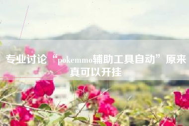 专业讨论“pokemmo辅助工具自动	”原来真可以开挂