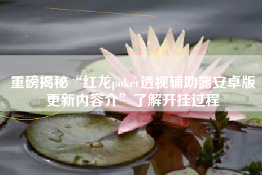 重磅揭秘“红龙poker透视辅助器安卓版更新内容介”了解开挂过程