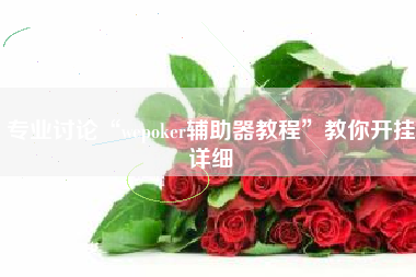 专业讨论“wepoker辅助器教程”教你开挂详细