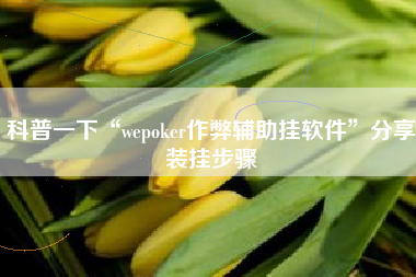 科普一下“wepoker作弊辅助挂软件	”分享装挂步骤