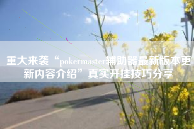 重大来袭“pokermaster辅助器最新版本更新内容介绍”真实开挂技巧分享