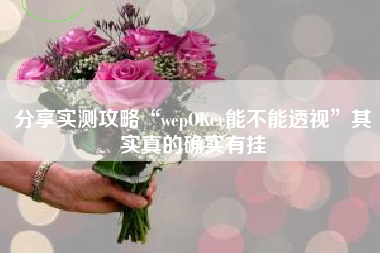 分享实测攻略“wepOKer能不能透视”其实真的确实有挂